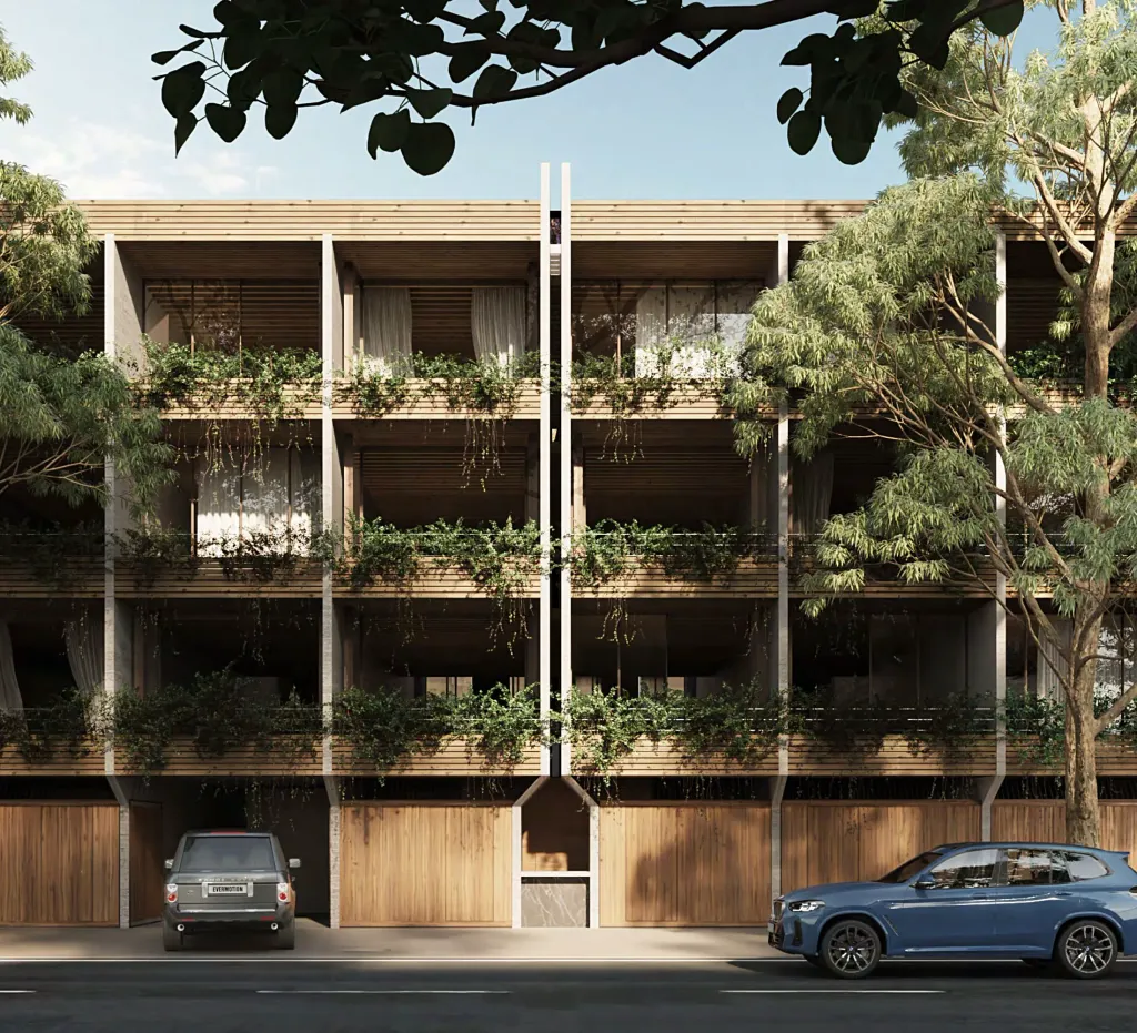 Fachada del edificio González de Cossío 335 - Casas en preventa en Del Valle, CDMX